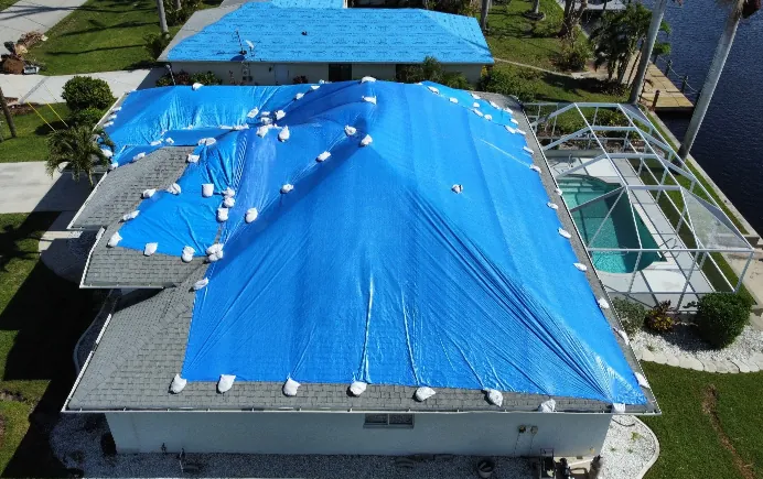 Roof Being Replaced, curently Tarped